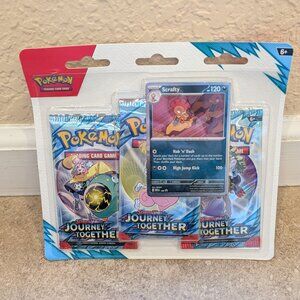 Pokemon TCG Scarlet & Violet Journey Together 3 Booster Blister Scrafty Promo